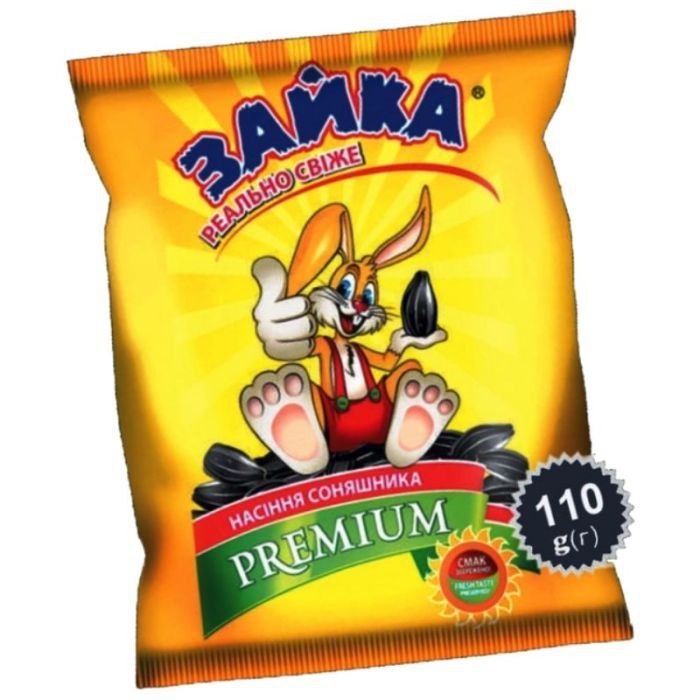 Насіння соняшника смажене PREMIUM 110г  Зайка